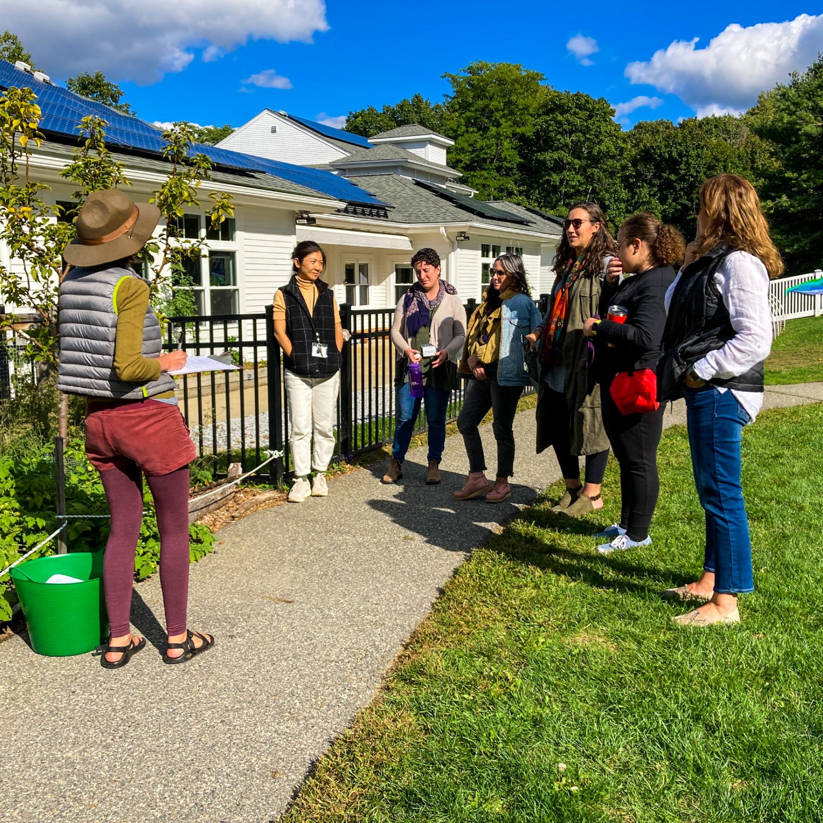 Group of LMS teachers outdoors